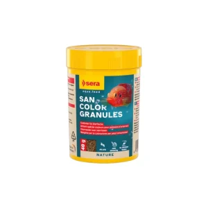 SERA San Color Granules 100 ml (40g) nourriture pour poisson d'ornement. Elle favorise les couleurs. – Aquarez, votre boutique spécialisée en aquascaping et aquariophilie d'eau douce